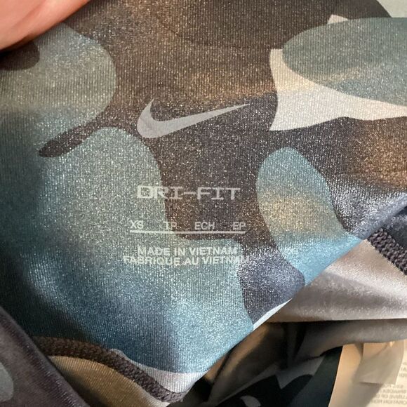 NWT Ladies‎ Nike Camo Full Length Leggings Blue XS - Picture 6 of 7